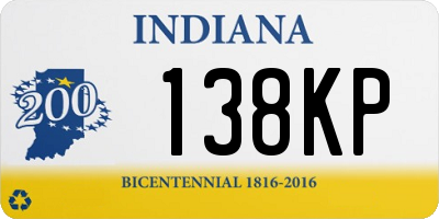 IN license plate 138KP