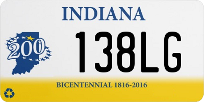 IN license plate 138LG