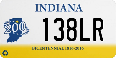 IN license plate 138LR