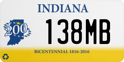 IN license plate 138MB