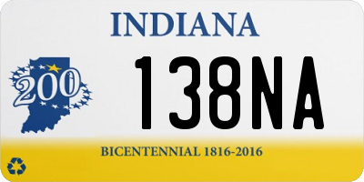 IN license plate 138NA