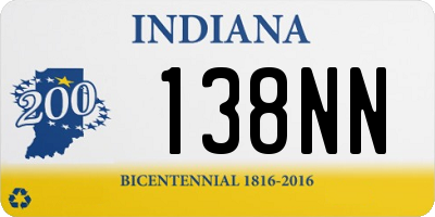 IN license plate 138NN