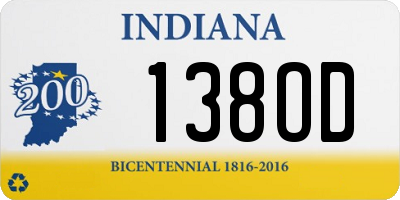 IN license plate 138OD