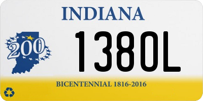IN license plate 138OL