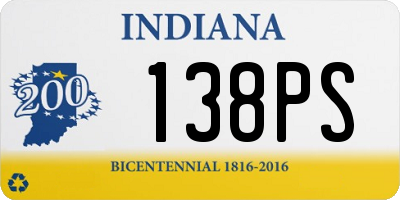 IN license plate 138PS