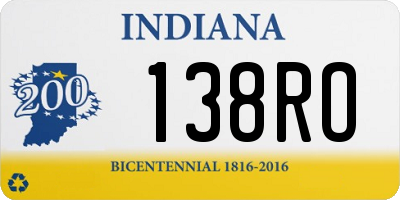 IN license plate 138RO
