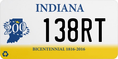 IN license plate 138RT