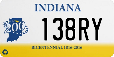 IN license plate 138RY