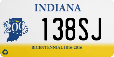 IN license plate 138SJ