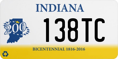IN license plate 138TC