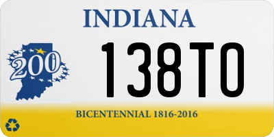 IN license plate 138TO