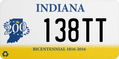 IN license plate 138TT