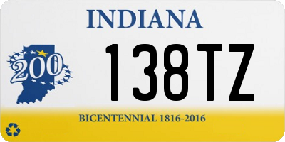 IN license plate 138TZ