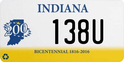 IN license plate 138U