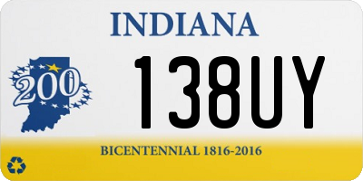 IN license plate 138UY