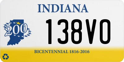 IN license plate 138VO