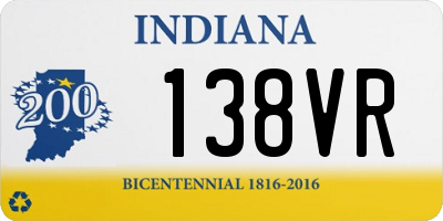 IN license plate 138VR