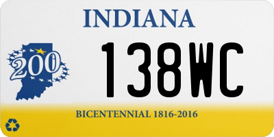 IN license plate 138WC