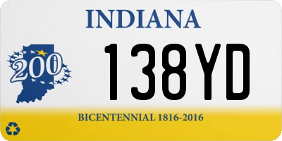 IN license plate 138YD