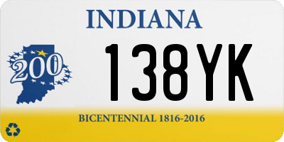 IN license plate 138YK