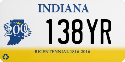 IN license plate 138YR