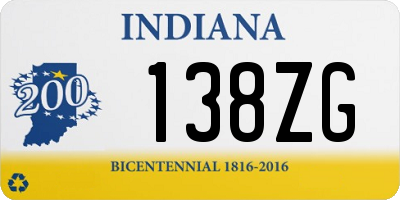 IN license plate 138ZG