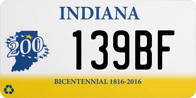 IN license plate 139BF