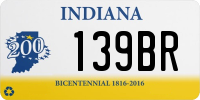 IN license plate 139BR