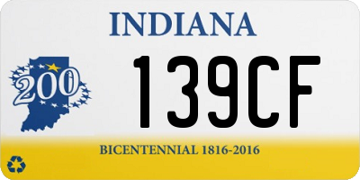 IN license plate 139CF