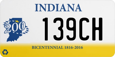 IN license plate 139CH
