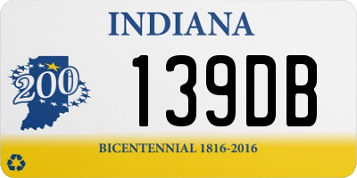 IN license plate 139DB