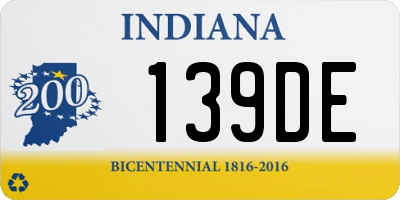 IN license plate 139DE
