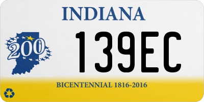 IN license plate 139EC