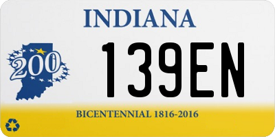 IN license plate 139EN