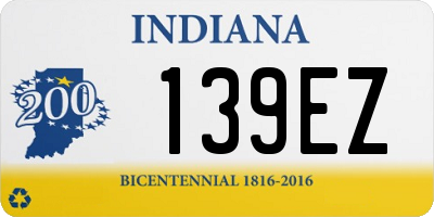 IN license plate 139EZ