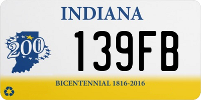 IN license plate 139FB