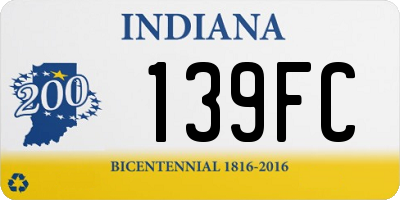 IN license plate 139FC