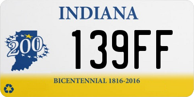 IN license plate 139FF