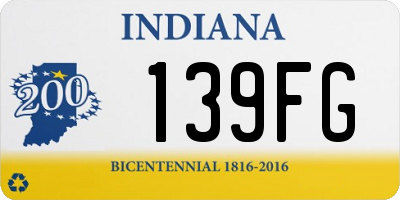 IN license plate 139FG