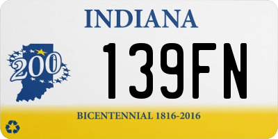 IN license plate 139FN