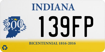 IN license plate 139FP