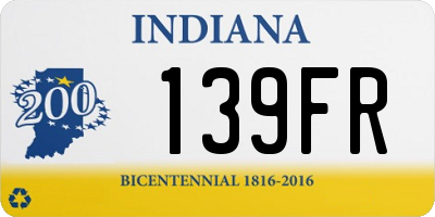 IN license plate 139FR