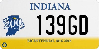 IN license plate 139GD