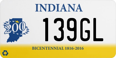 IN license plate 139GL