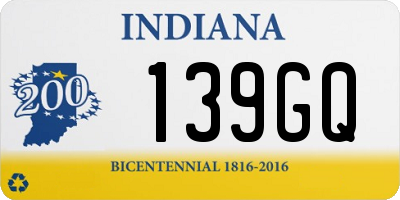 IN license plate 139GQ