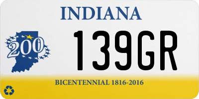 IN license plate 139GR