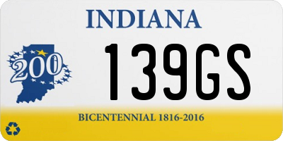 IN license plate 139GS
