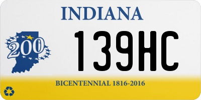 IN license plate 139HC