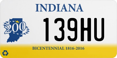 IN license plate 139HU