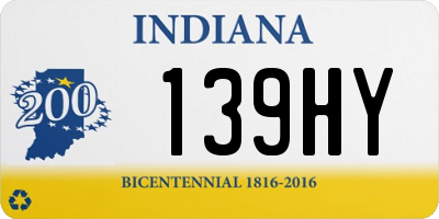 IN license plate 139HY